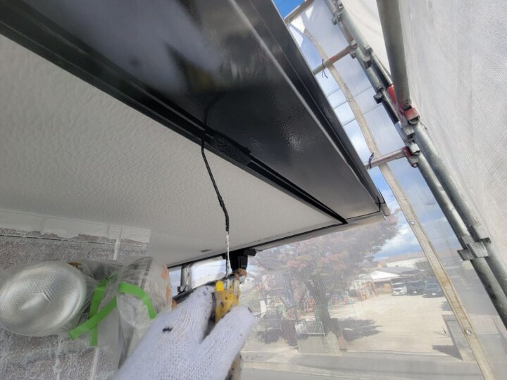 【上塗り】破風板