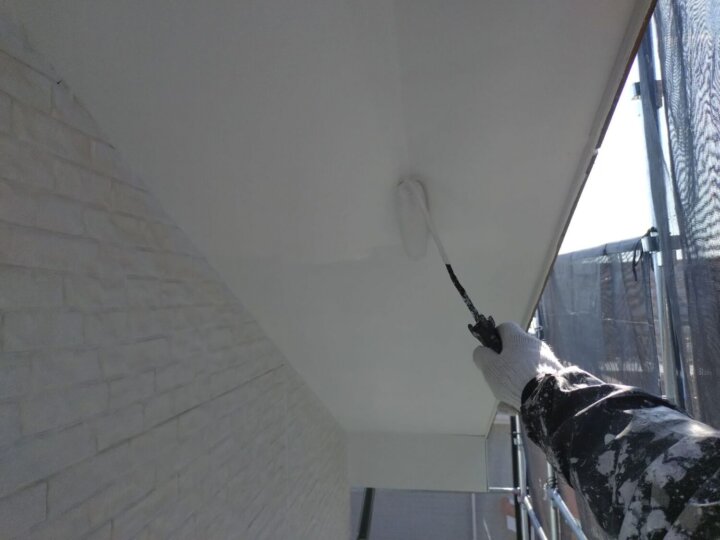 【上塗り】軒天井