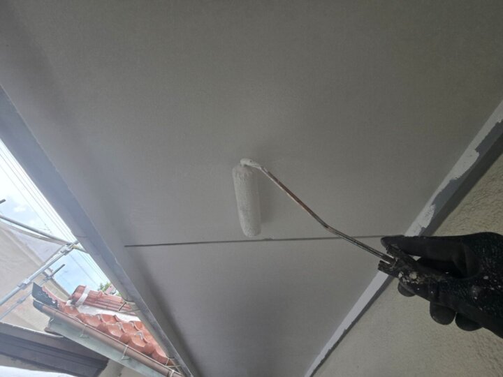 【上塗り】軒天井