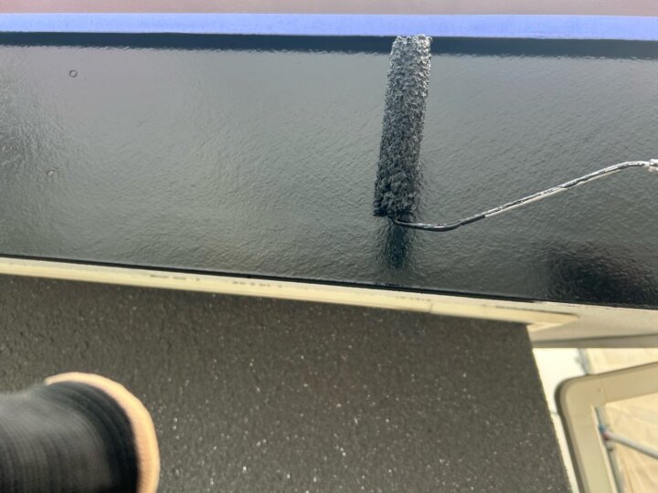 【上塗り】破風板