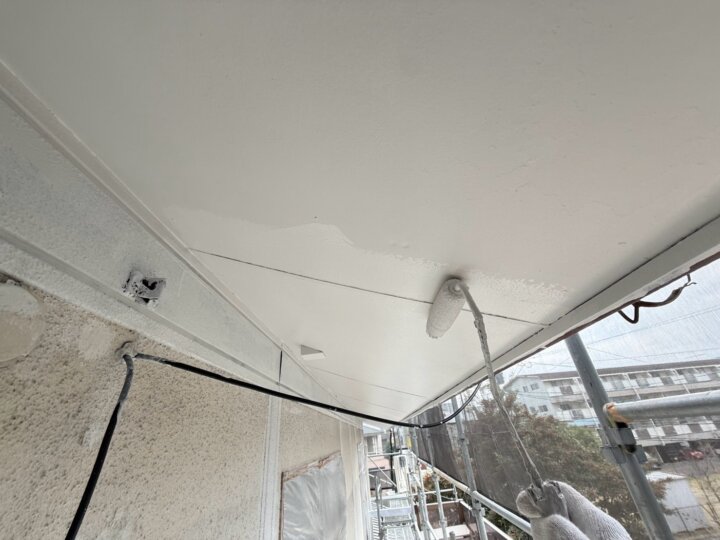 【上塗り】軒天井