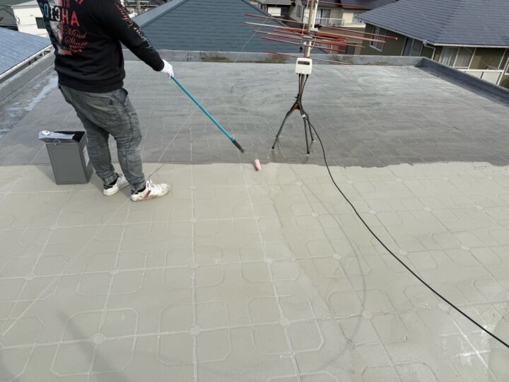 【プライマー塗布】屋上