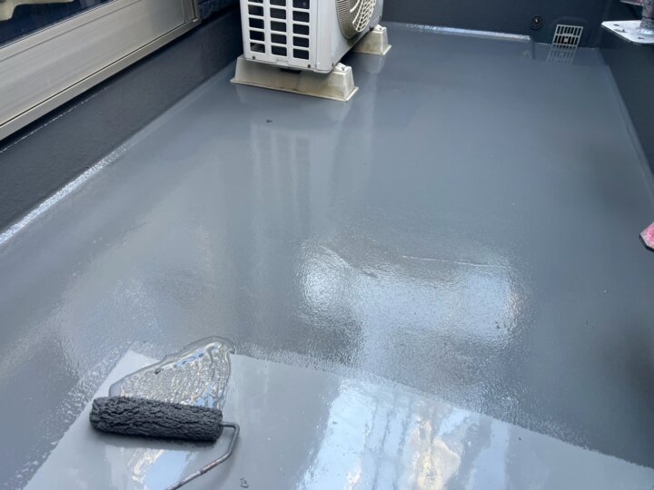 【トップコート塗布】ベランダ