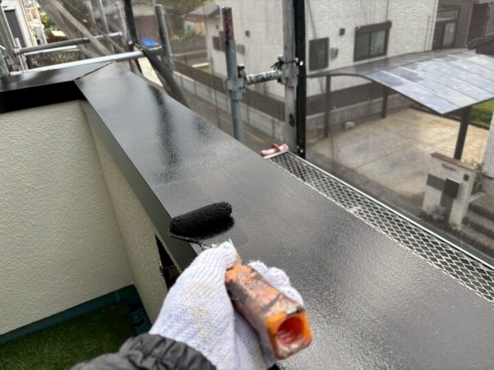 【上塗り】笠木