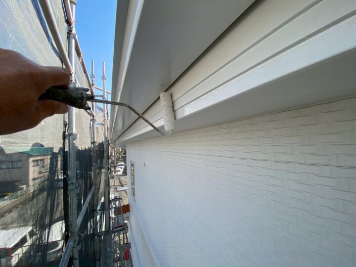 【上塗り】破風板