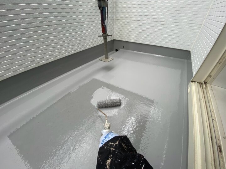 【トップコート塗布】ベランダ