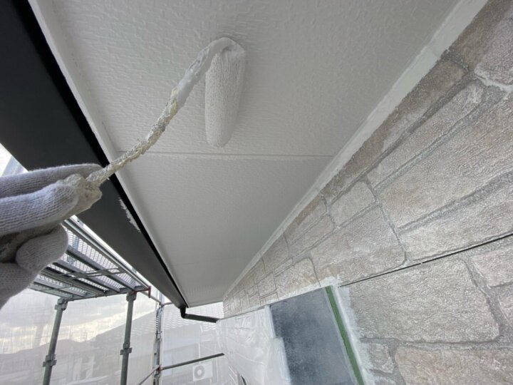 【上塗り】軒天井