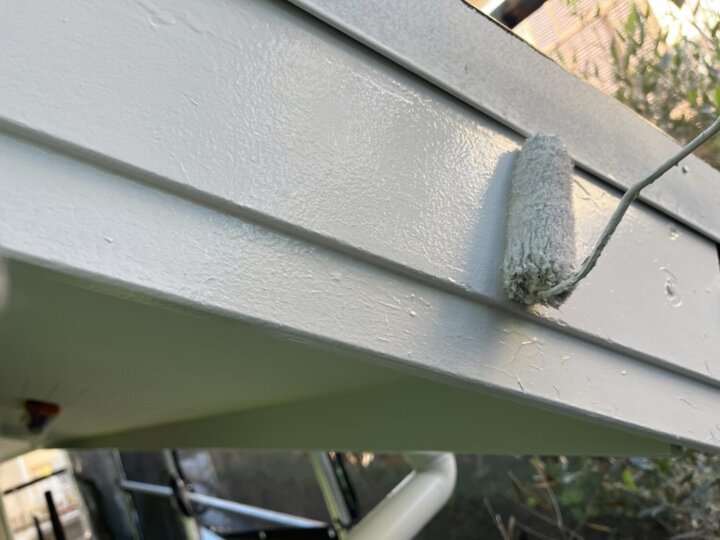 【上塗り】破風板