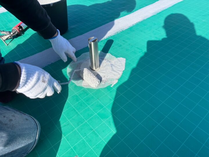 【脱気筒取付】屋上