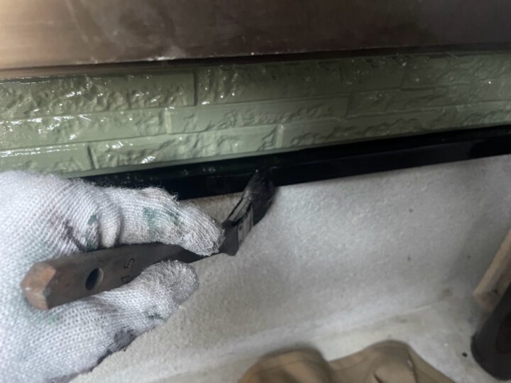 【上塗り】水切り