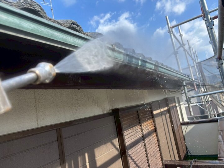 【高圧洗浄】雨樋