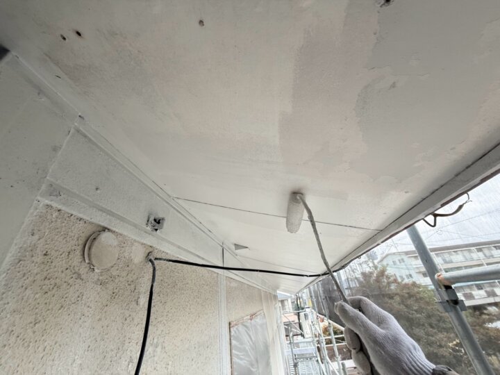 【下塗り】軒天井