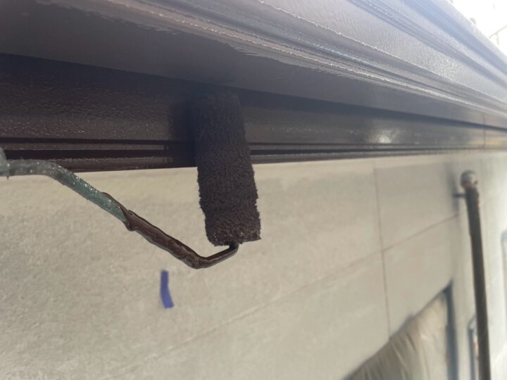 【上塗り】破風板