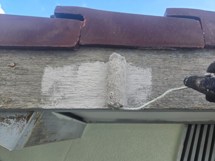 【下塗り】破風板