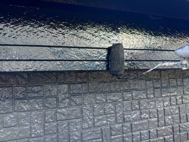 【上塗り】破風板