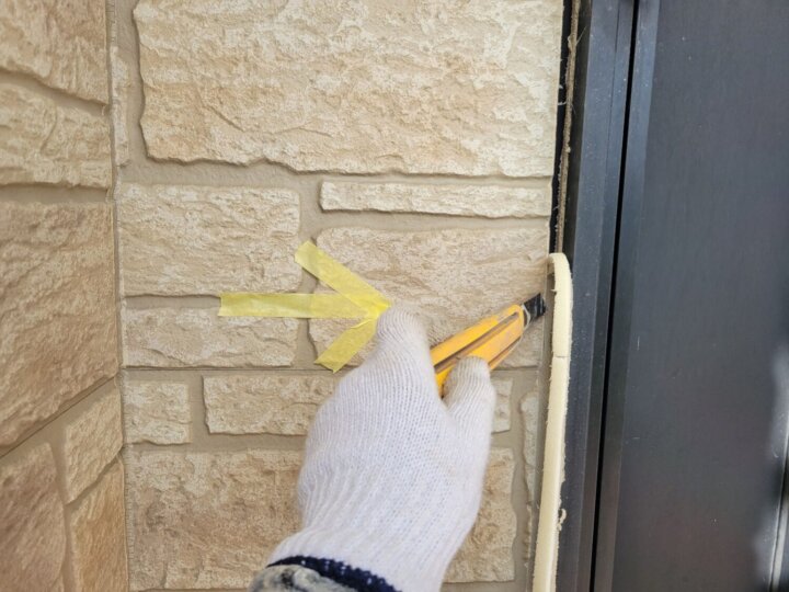 【撤去】建具廻りコーキング