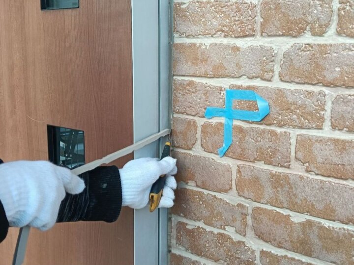 【撤去】建具廻りコーキング