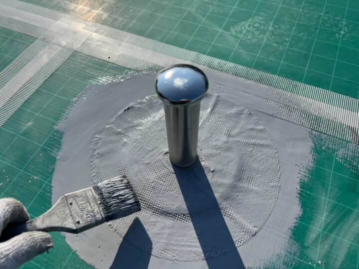 【脱気筒取付】屋上