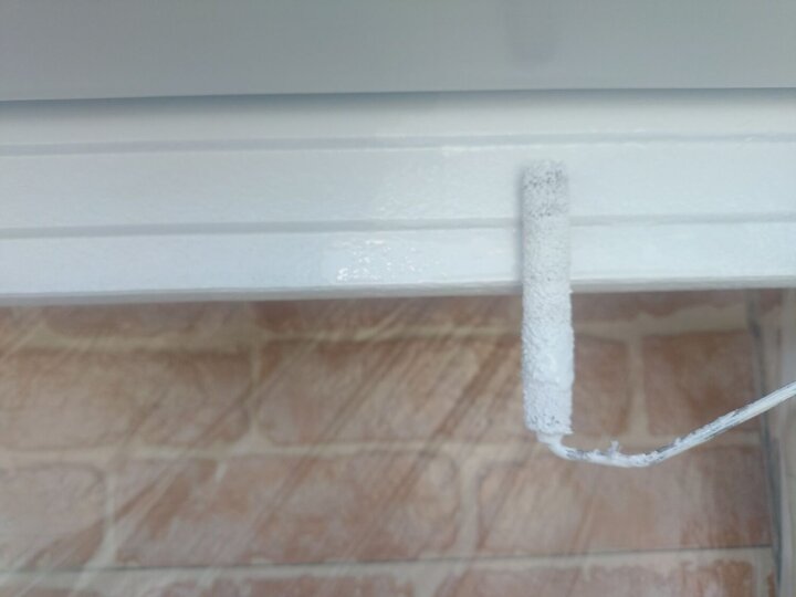 【上塗り】破風板