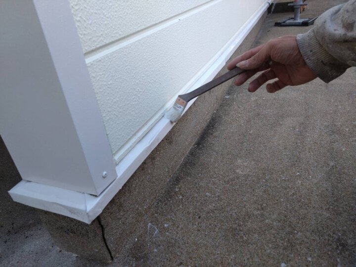 【上塗り】水切り