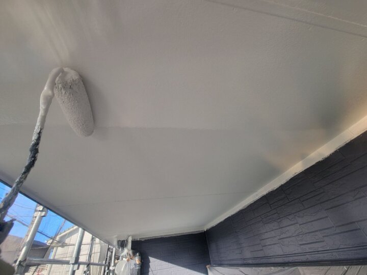 【上塗り】軒天井