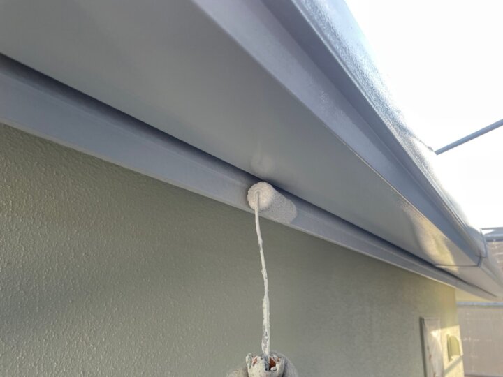 【上塗り】破風板