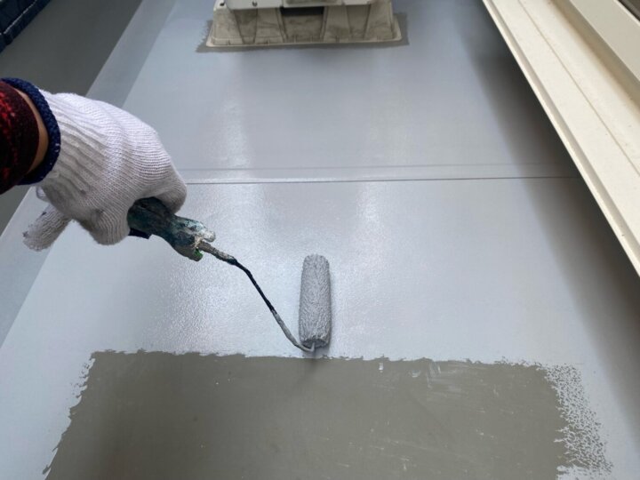 【トップコート塗布】ベランダ