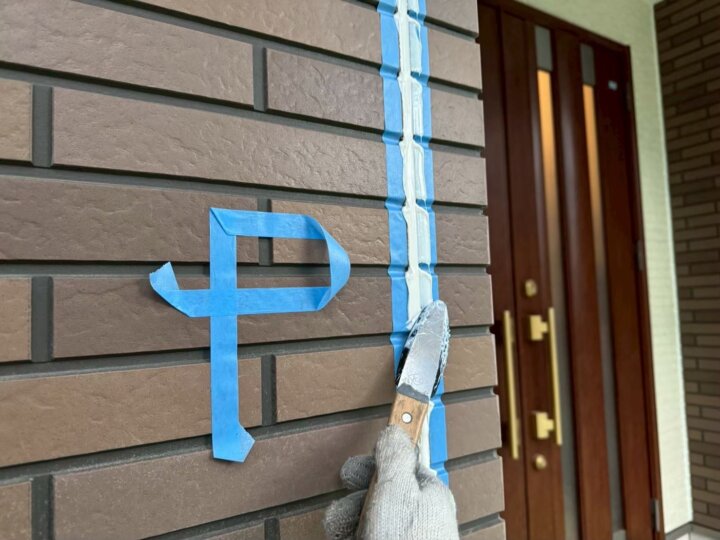 【へら均し】板間目地コーキング