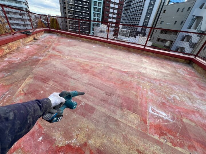 【撤去後清掃】屋上