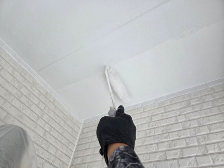 【上塗り】軒天井