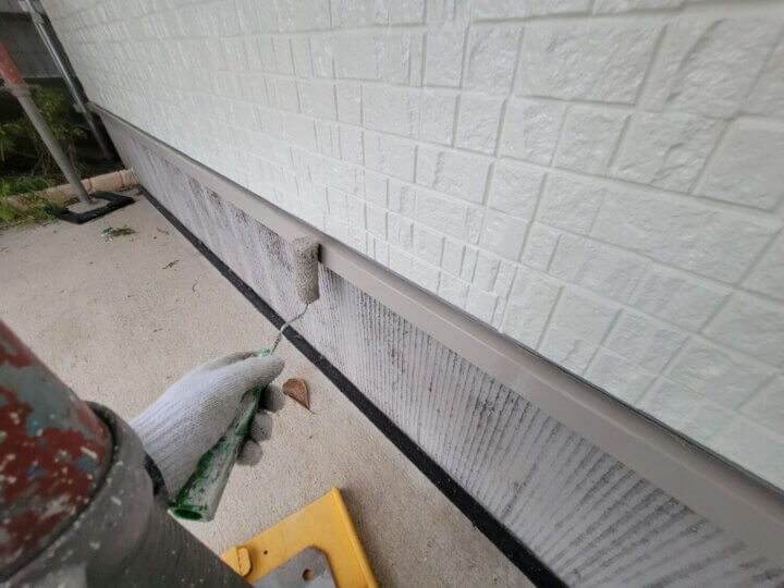 【上塗り】水切り