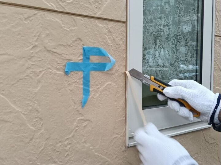 【撤去】建具廻りコーキング