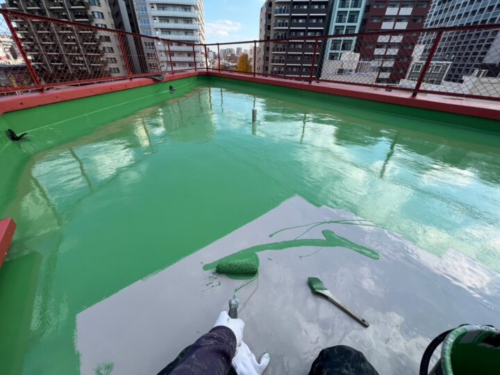 【トップコート塗布】屋上