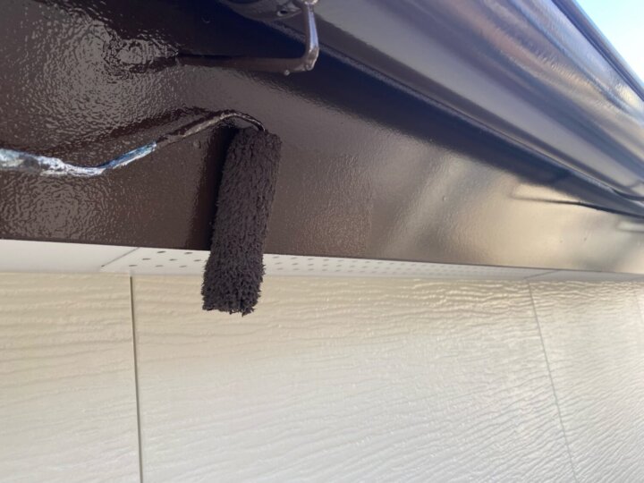 【上塗り】破風板