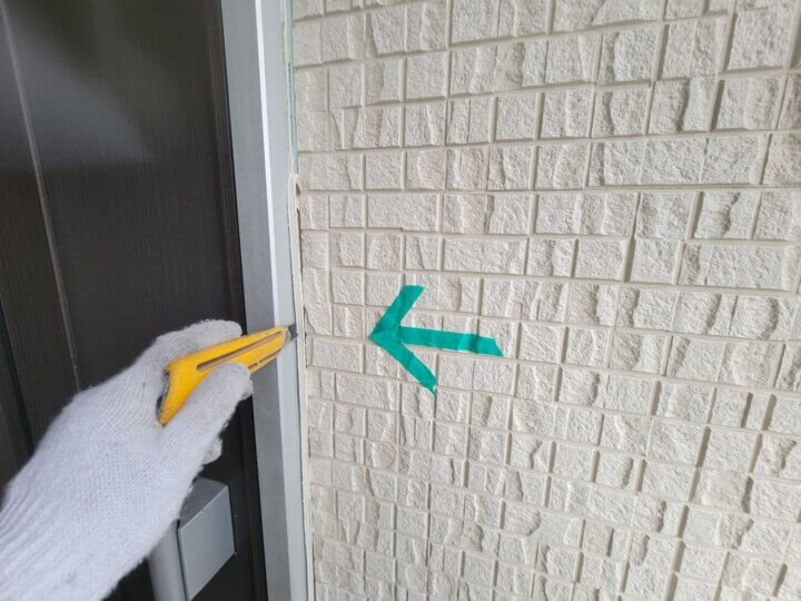 【撤去】建具廻りコーキング