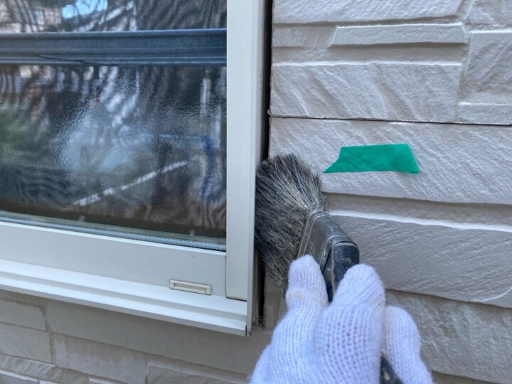 【撤去後清掃】建具廻りコーキング