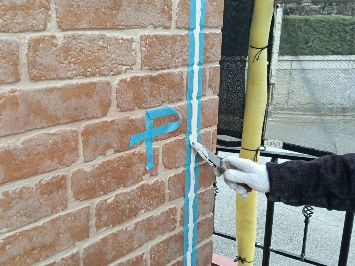 【へら均し】板間目地コーキング