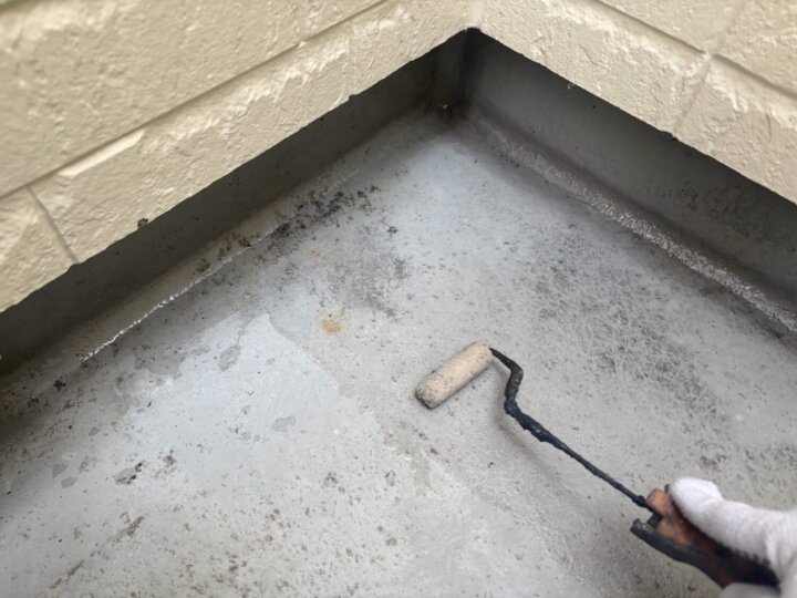 【プライマー塗布】ベランダ