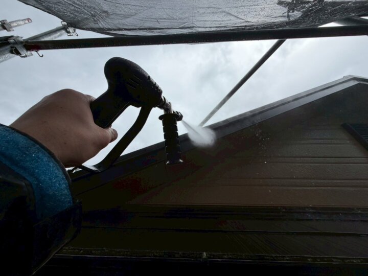 【高圧洗浄】破風板