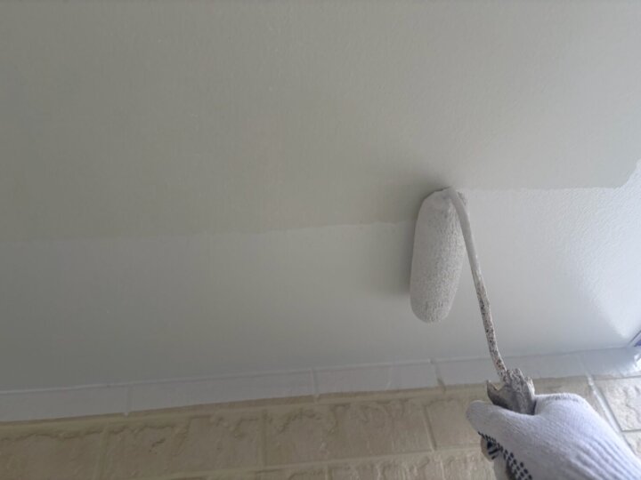 【下塗り】軒天井