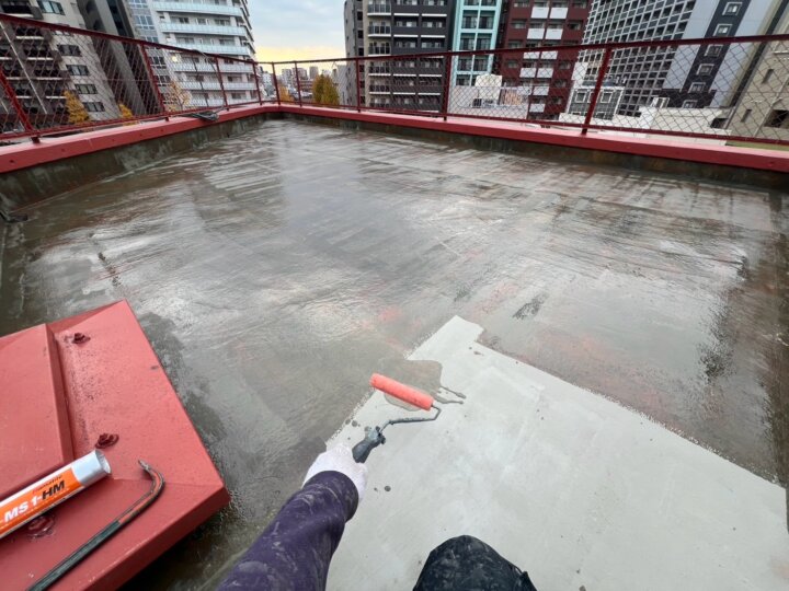 【プライマー塗布】屋上