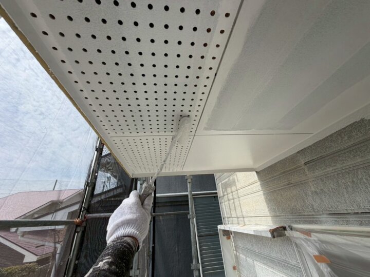 【上塗り】軒天井