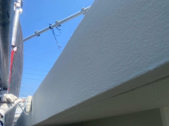 【上塗り】破風板