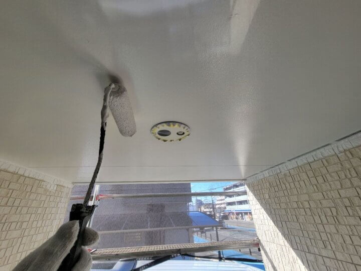 【上塗り】軒天井