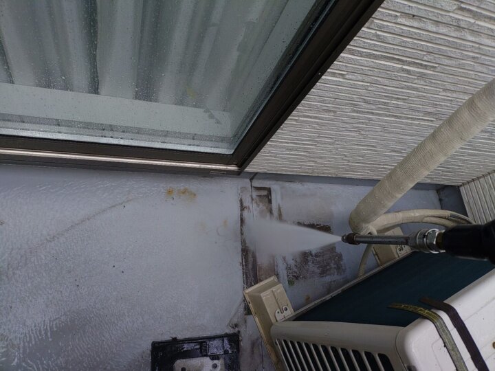 【高圧洗浄】ベランダ