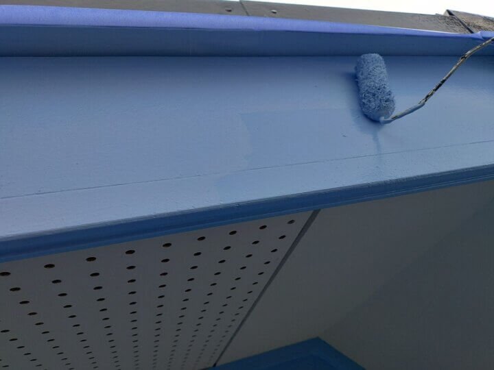 【上塗り】破風板