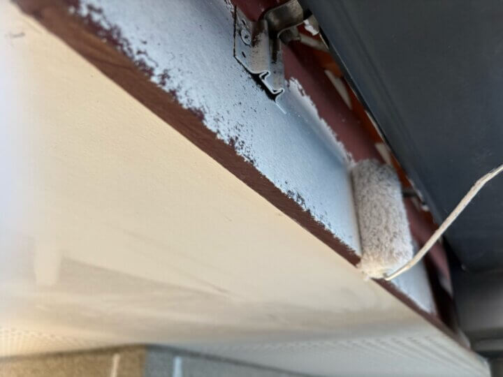 【下塗り】破風板