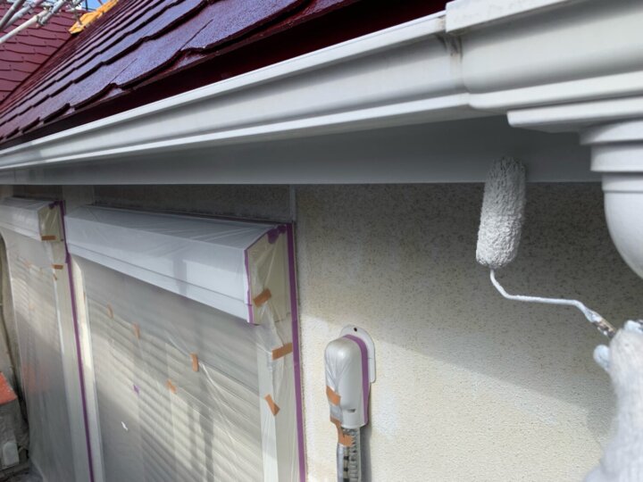 【上塗り】破風板