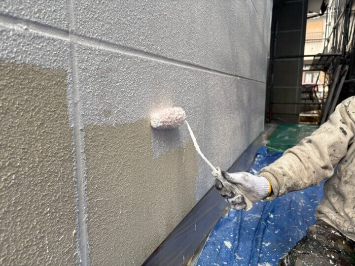 【下塗り】外壁