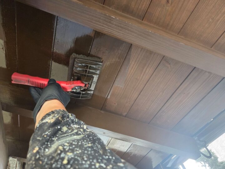 【上塗り】軒天井